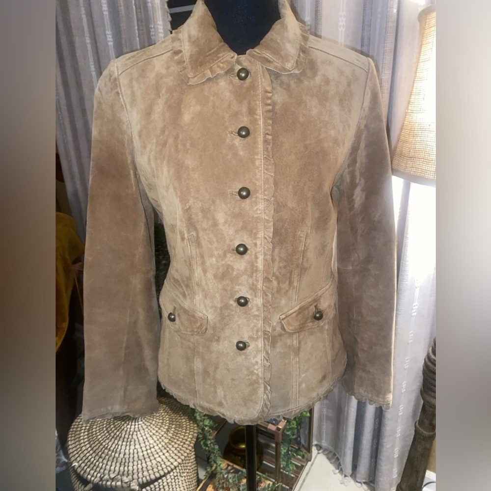 J. Jill Women's Brown Suede Jacket